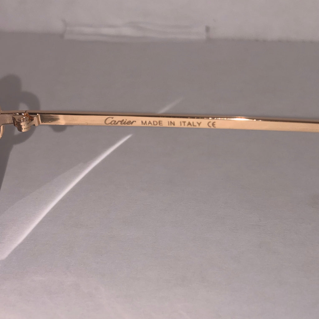 Cartier Glasses With Gold Frames 1:1