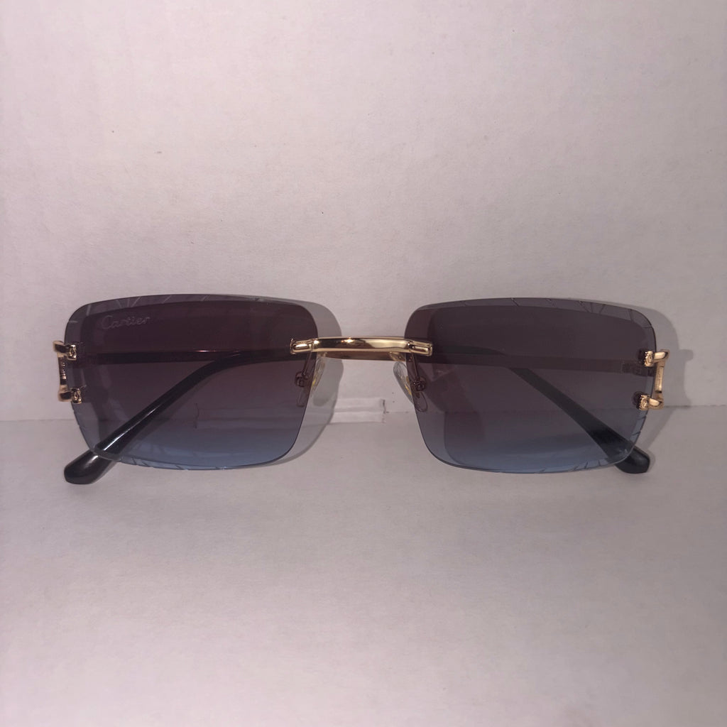 Cartier Glasses With Gold Frames 1:1